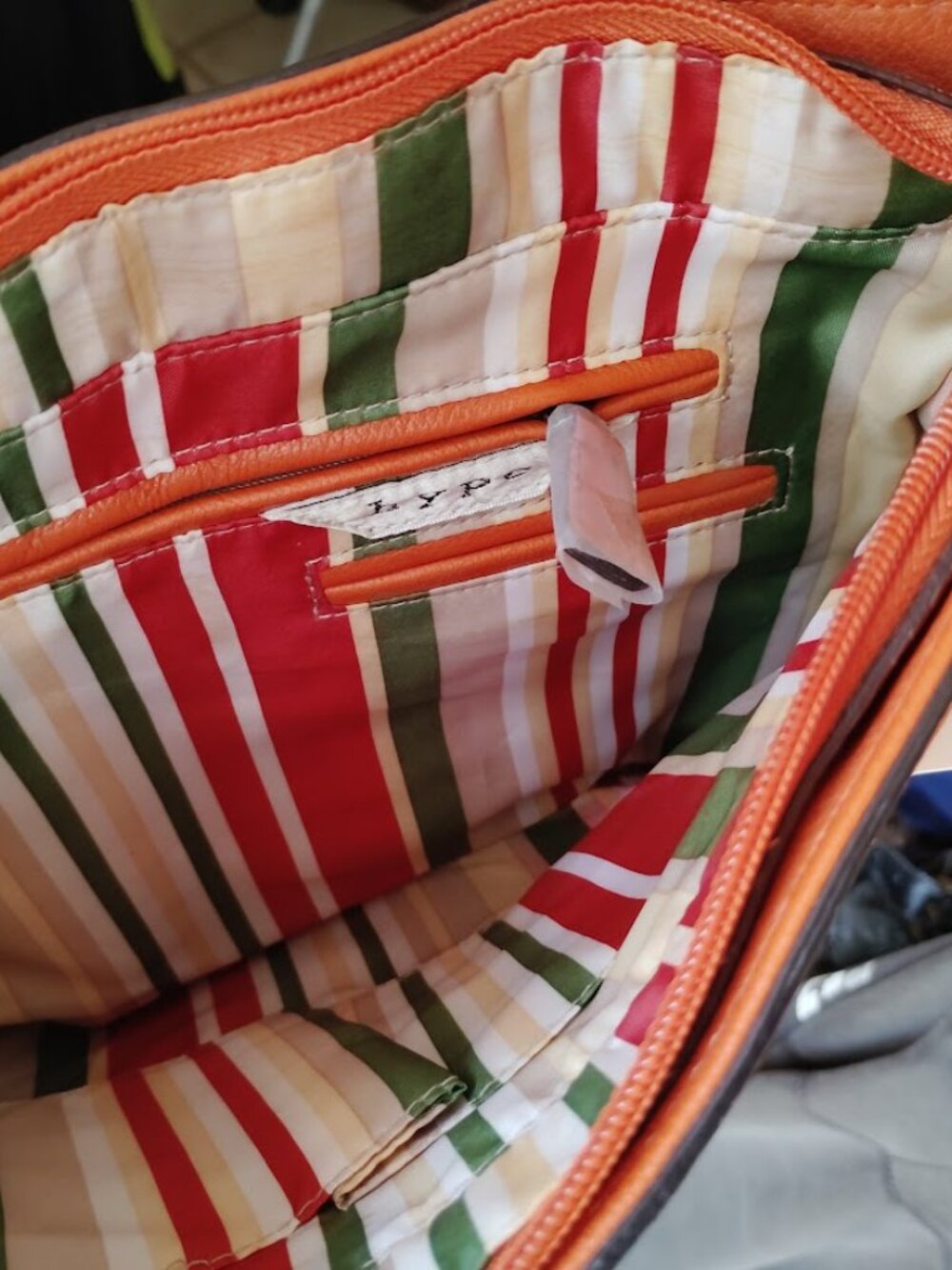 HYPE Orange Leather Studded Fringe Bag (NWT) - Picture 8 of 11